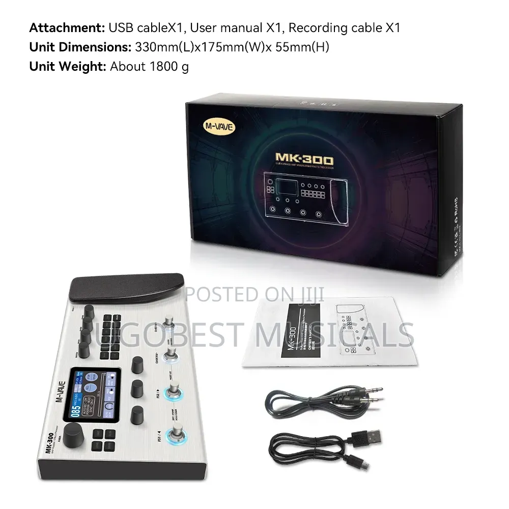 ​m-Vave MK-300 Guitar Multi-Effects Processor With Amp Modeler Pedal