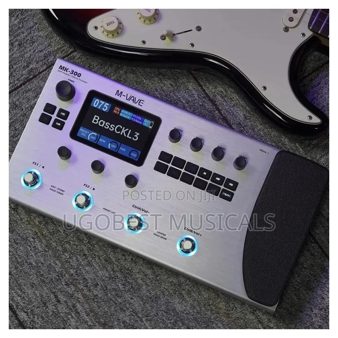 ​m-Vave MK-300 Guitar Multi-Effects Processor With Amp Modeler Pedal