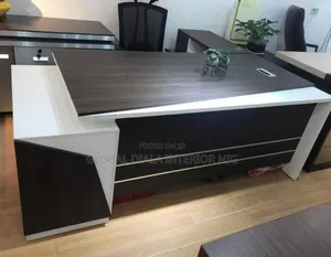 Modern Brown Executive Office Desk