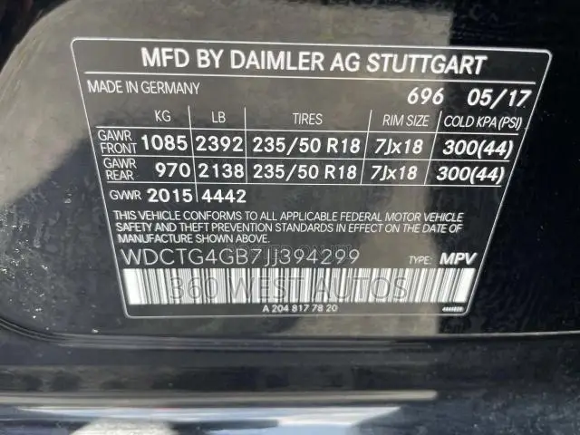 Mercedes-Benz GLA-Class 2018 Black