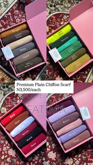Plain Chiffon Scarf