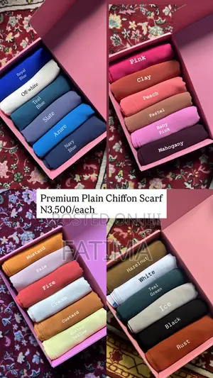 Plain Chiffon Scarf