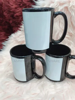 Black and White Sublimation/Coated Tea Mugs