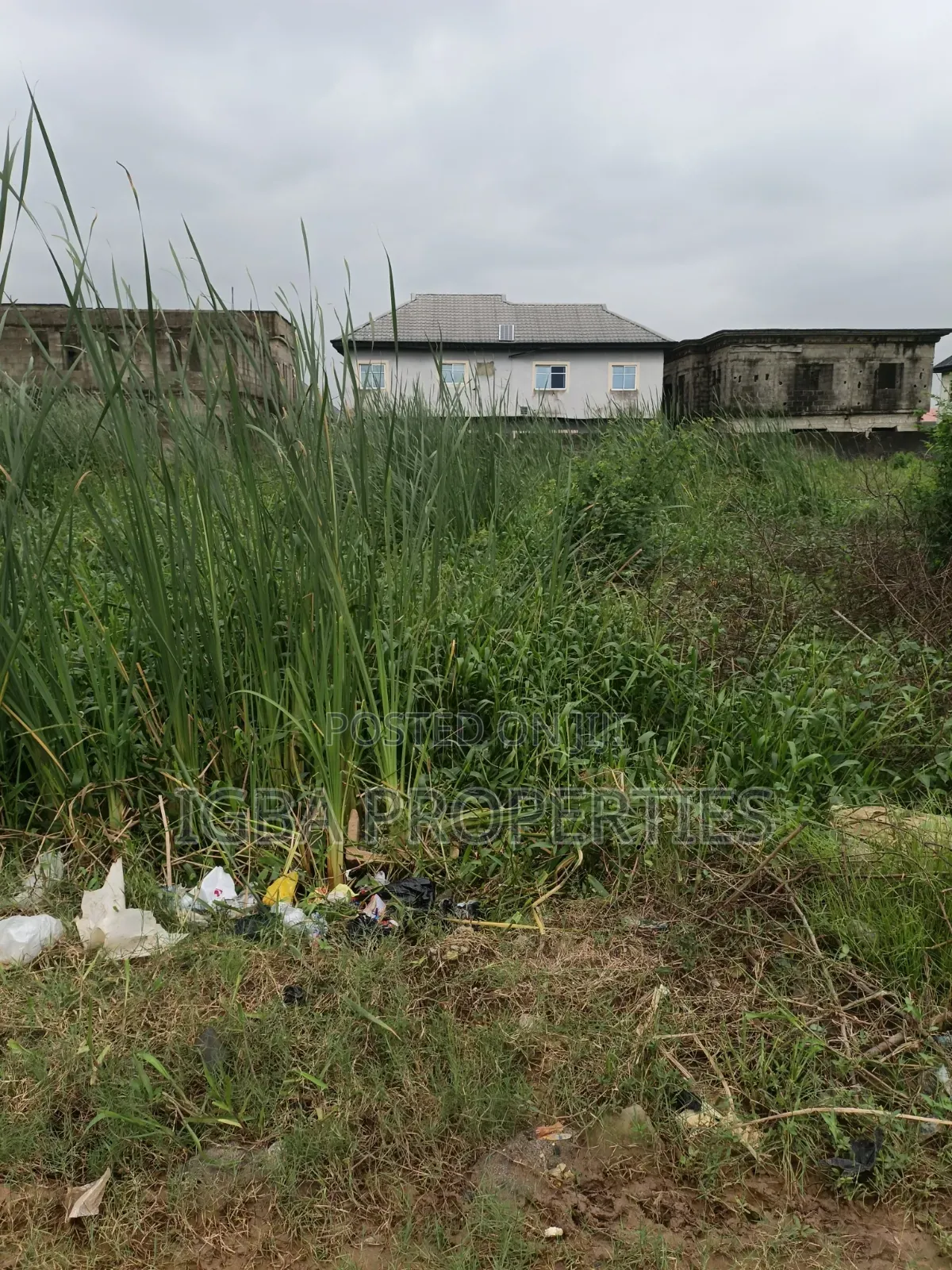 Full Plot in a Good Area at Owode Before Owode Bus Stop