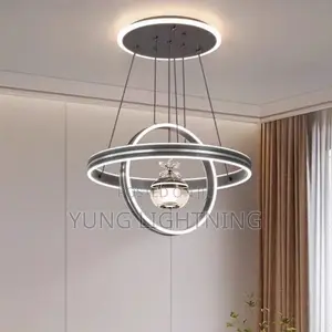 3-Color Modern LED Ring Chandelier