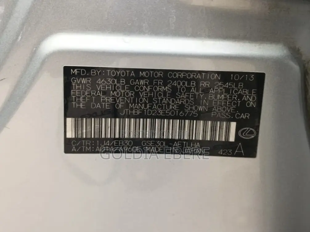 Lexus IS 2014 Silver