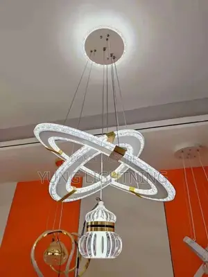 Modern 2 Ring Dropping Chandelier