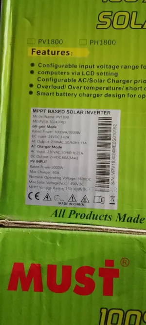 3kva Pro 24v Must Hybrid Inverter