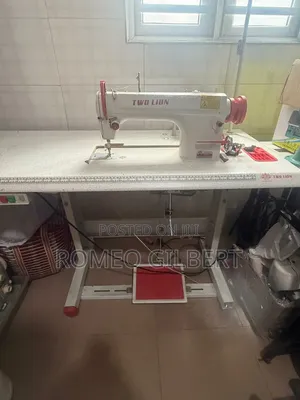 Two Lion Industrial Sewing Machine - Almost New Complete Set