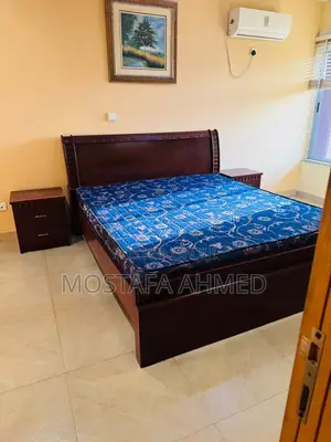 * King Size Bed Frame With Two Nightstands(Bedmate)