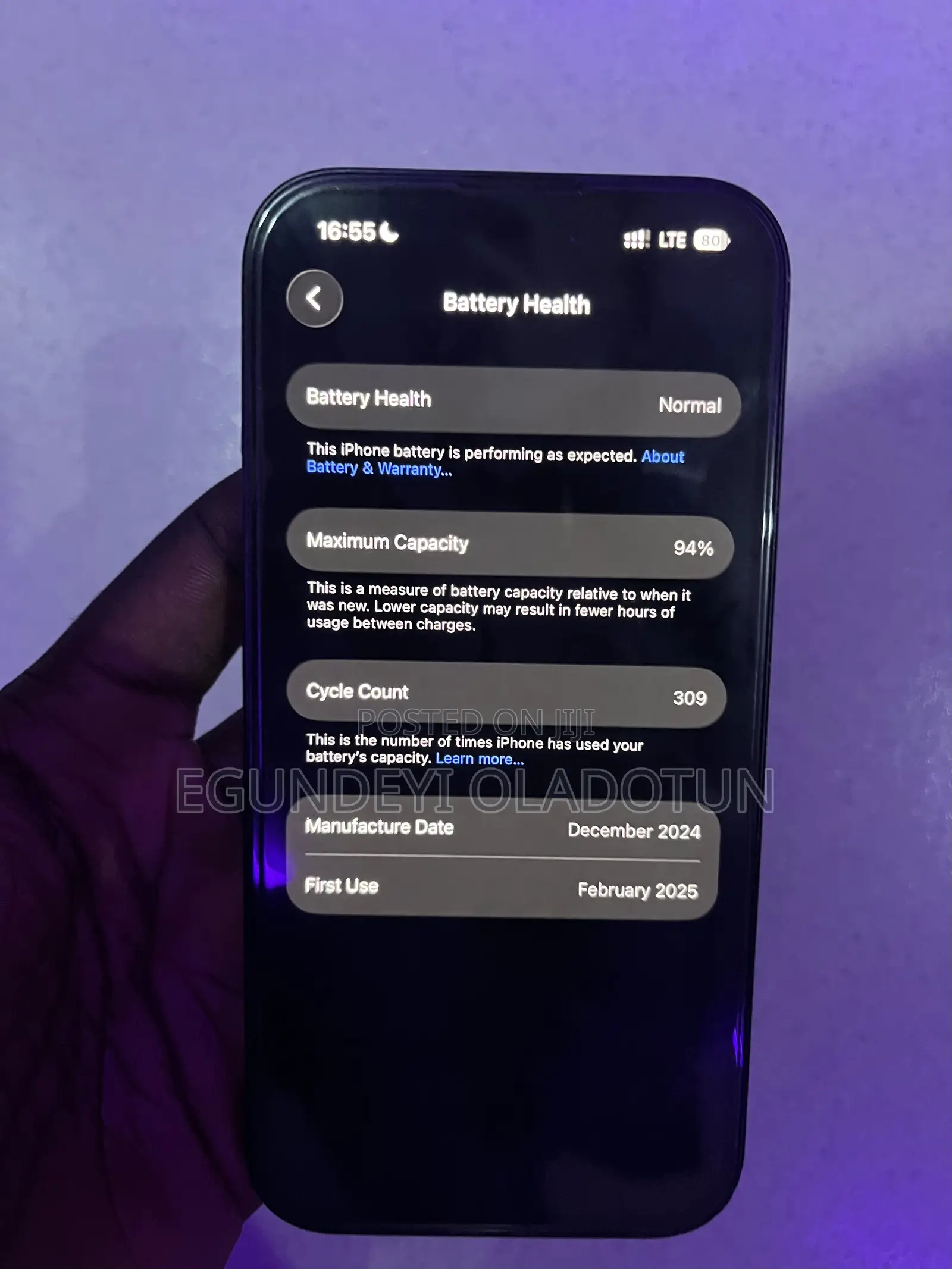Apple iPhone 16 256 GB Black