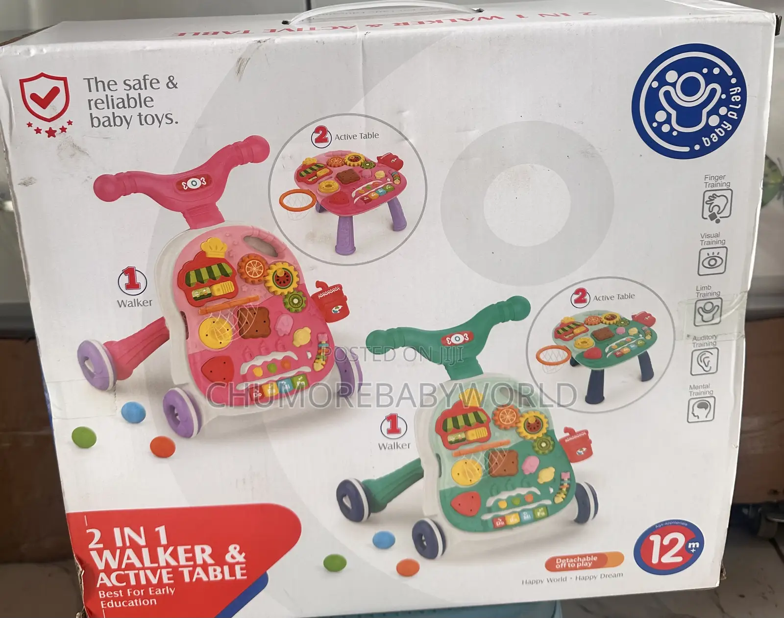 2 in 1 Walker and Activity Table