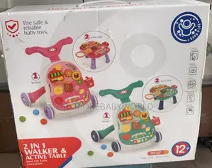 2 in 1 Walker and Activity Table