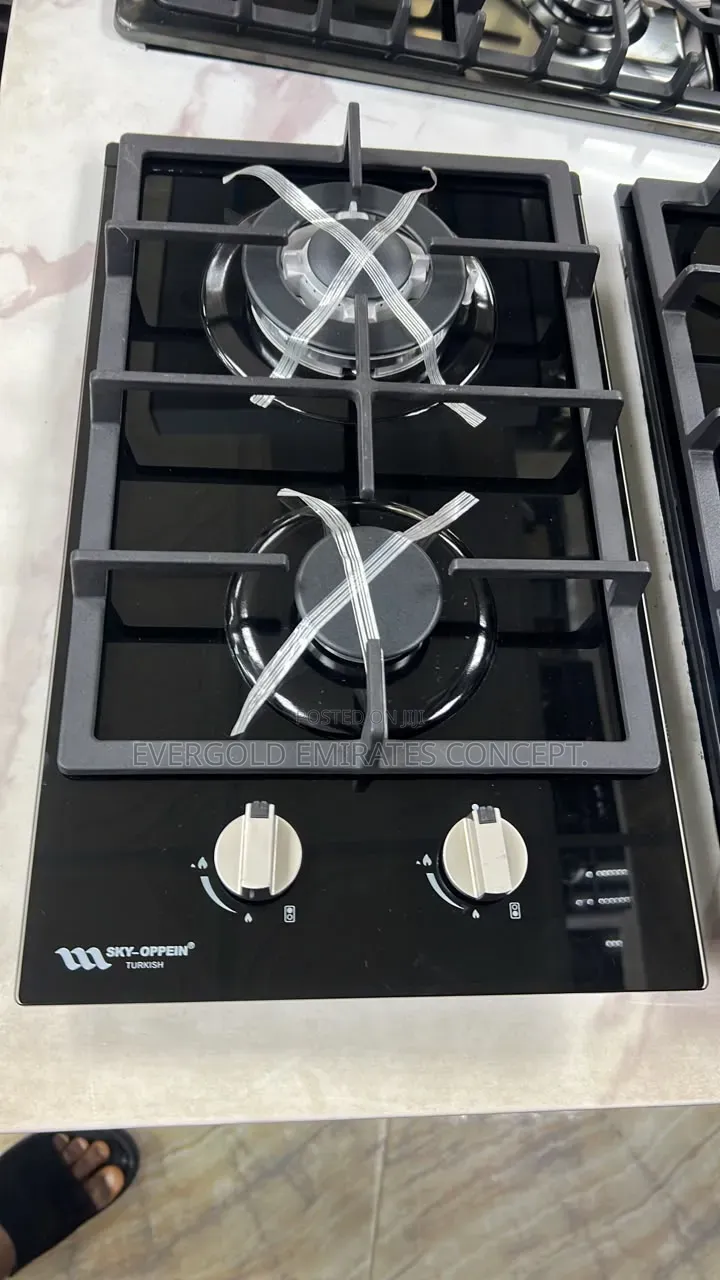 Built in 2 Burner Gas Cooker With Automatic Ignition Available