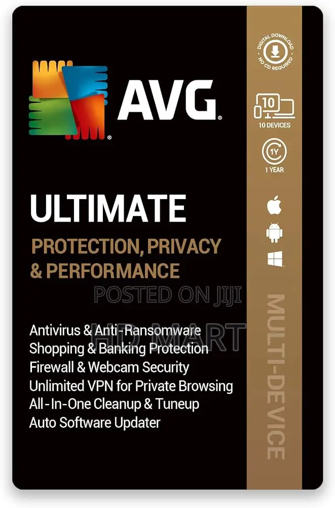 AVG Ultimate 10 Devices 1 Year