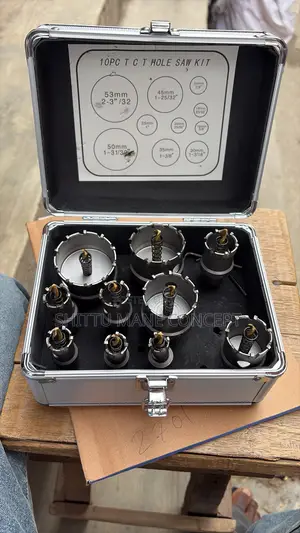 10pcs Carbide Tip Hole Saw Set 16-53mm