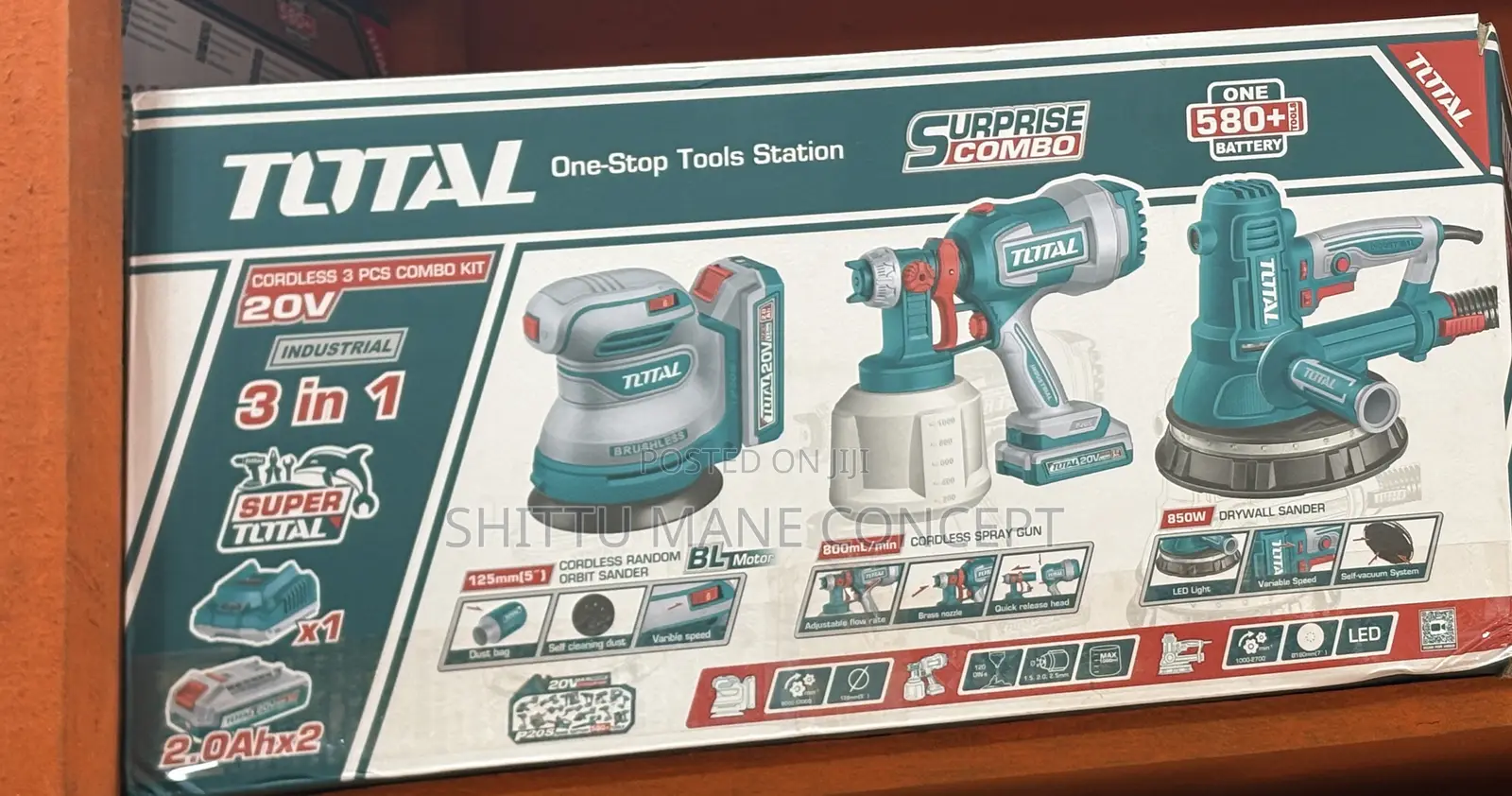 TOTAL 20c Cordless 3 in 1 Combo Kit