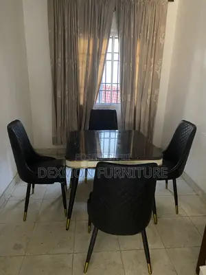 Luxury 4-Seater Marble Dinning