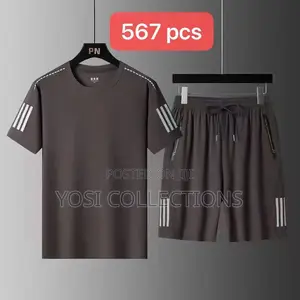 Men’s 2-Piece Gym Casual Wear Set – M to 5XL