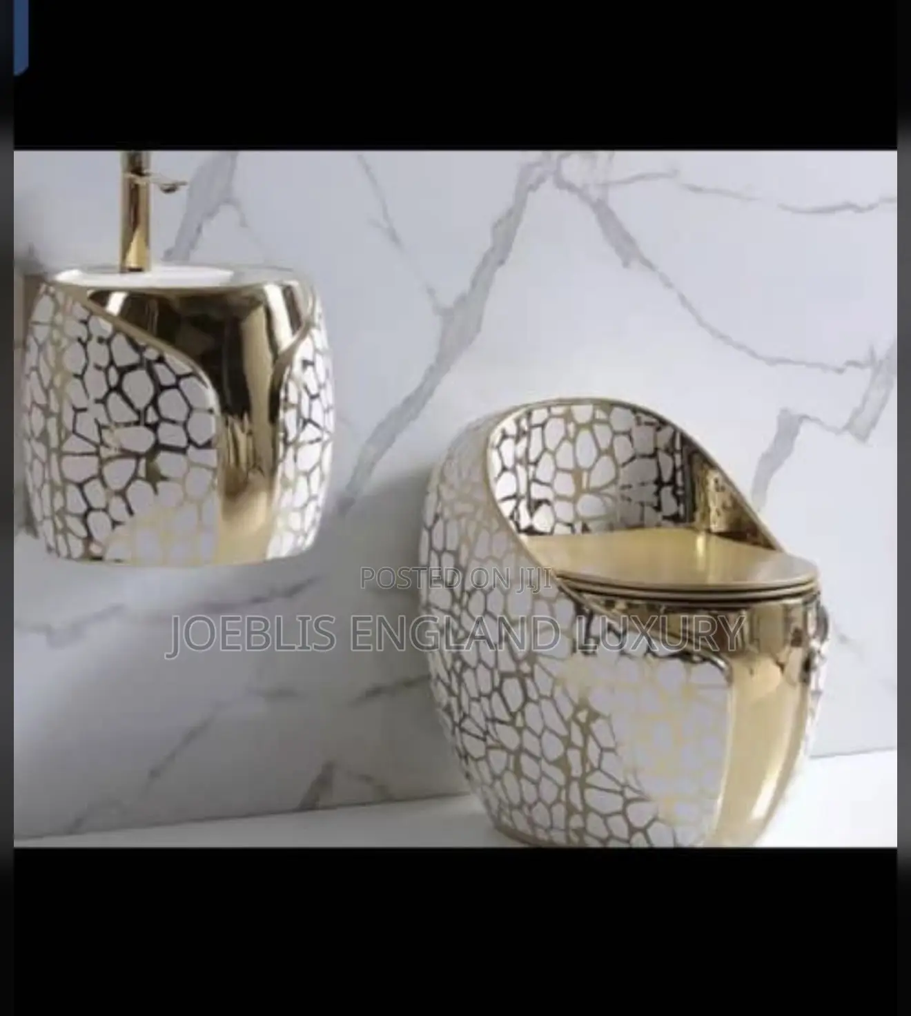 Gold Set Wc With Basin
