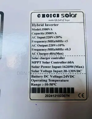 3.5kva 24v Choice Solar Non Hybrid Inverter Very Good Quality