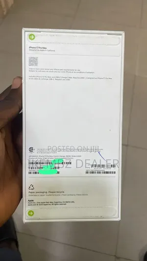 New Apple iPhone 17 Pro Max 256 GB