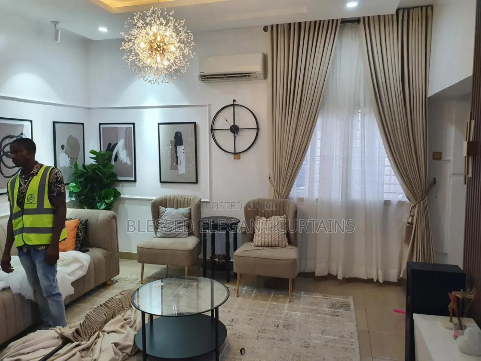 Curtain Sewing, Supply Installation – Lagos