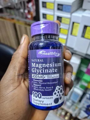Healthfix Natural Magnesium Glycinate 400mg (100 Capsules)