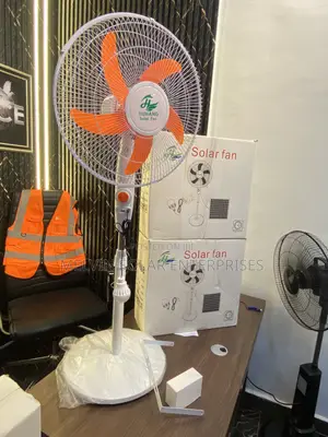JIUHANG Solar Rechargeable Standing Fan Available Now in Store Now