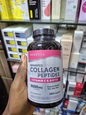 NeoCell Grassfed Collagen Peptides + Vitamin C Biotin (360 Caplets)