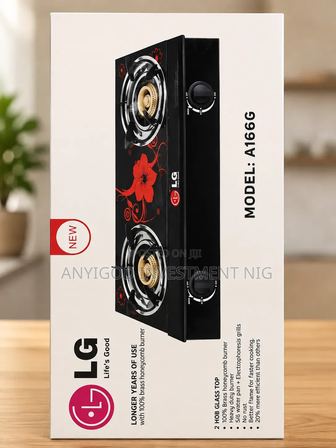 LG Automatic Double Ignition Table Top Gas Cooker
