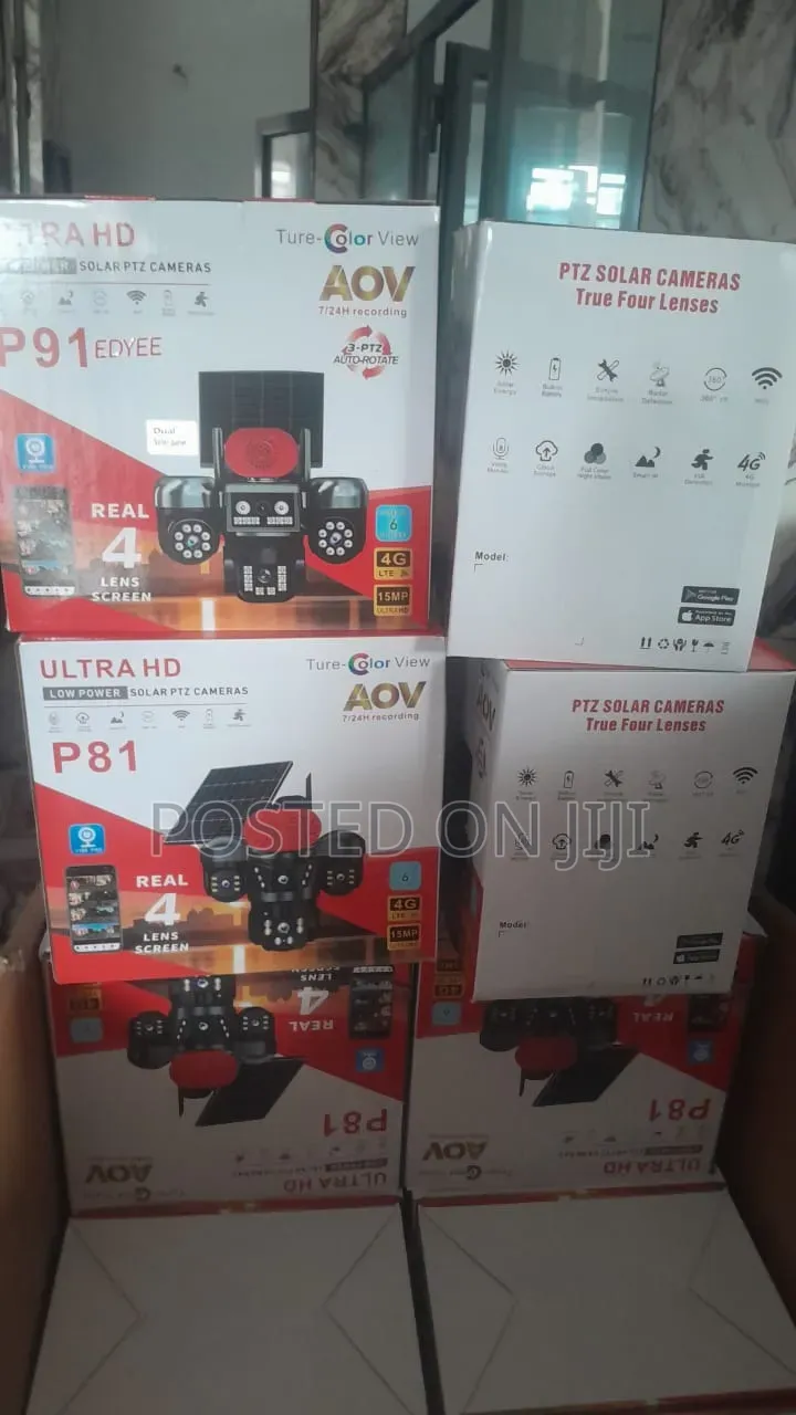 4 Lens PTZ Solar Camera