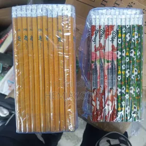 (144pcs) Pack of Quality Wooden Fancy Pencil With Eraser