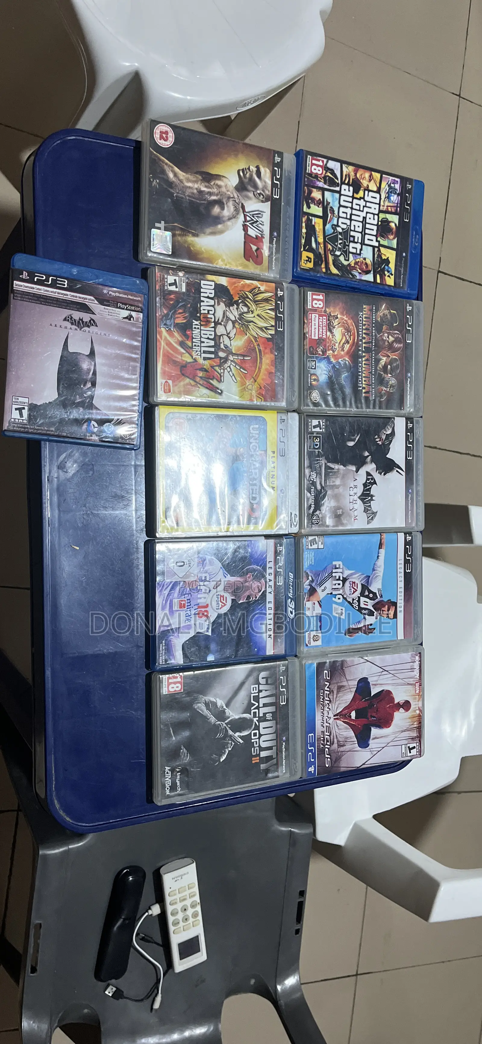 PS3Slim320GBJailbroken2OriginalControllers10gamesinstalled11gamediscs