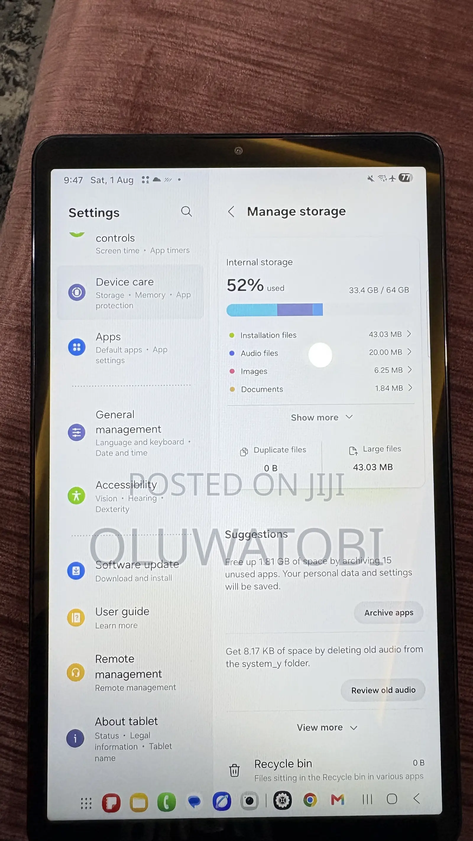 Samsung Galaxy Tab A9 64 GB Black