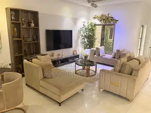 Luxurious Modern Living Room 7 Sofa Chairs