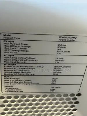 Itel 3kva 24 Hybrid Inverter