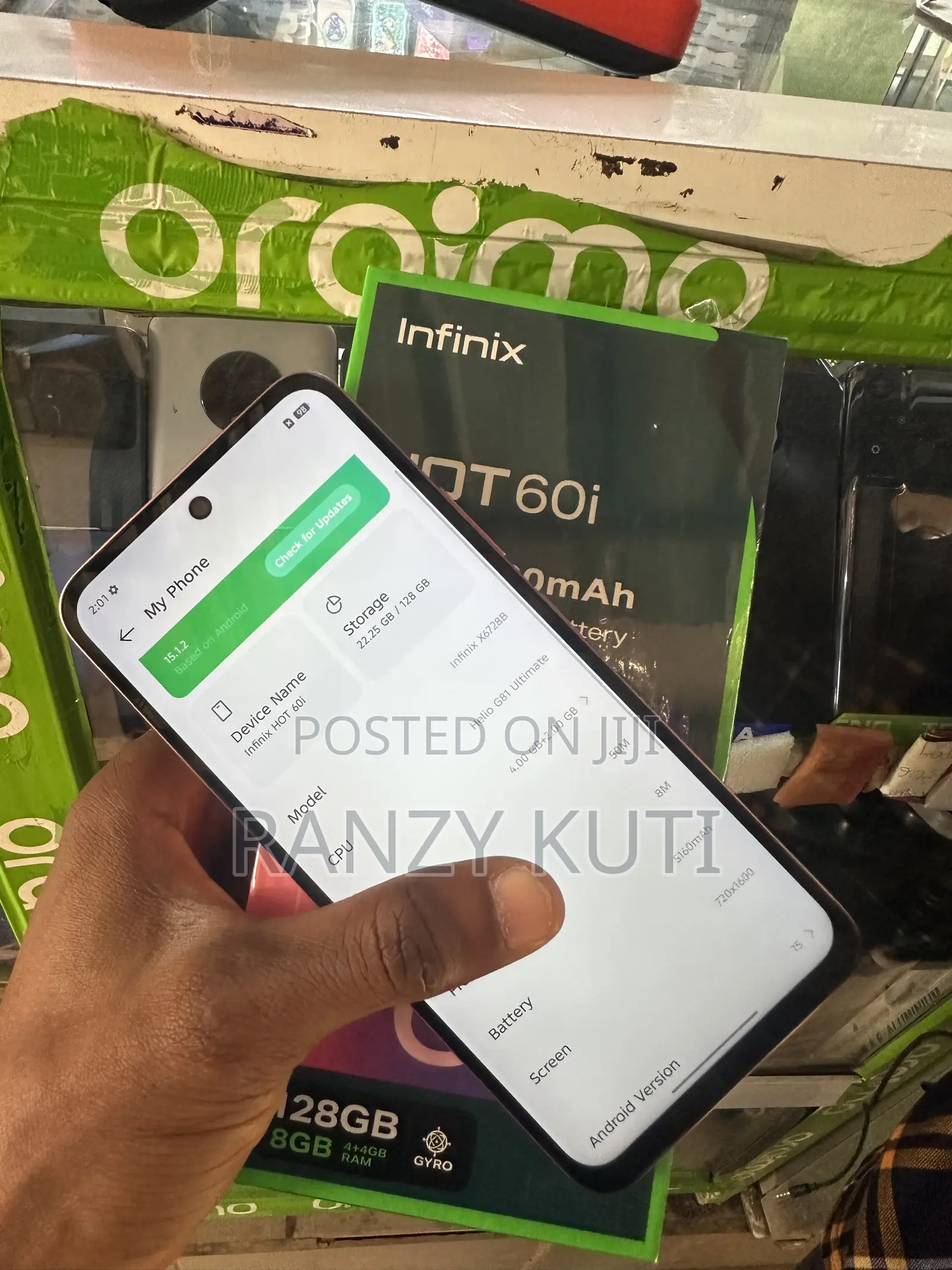 Infinix Hot 60i 128 GB Orange