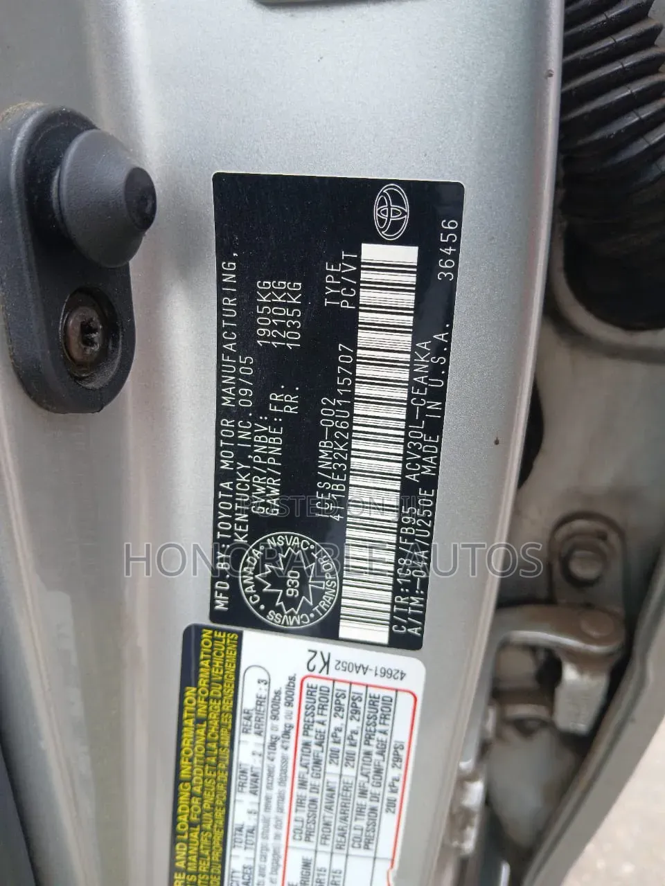 Toyota Camry 2006 Silver