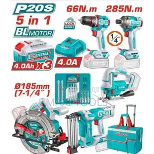 TOTAL 5 in 1 Cordless Combo Tool Set