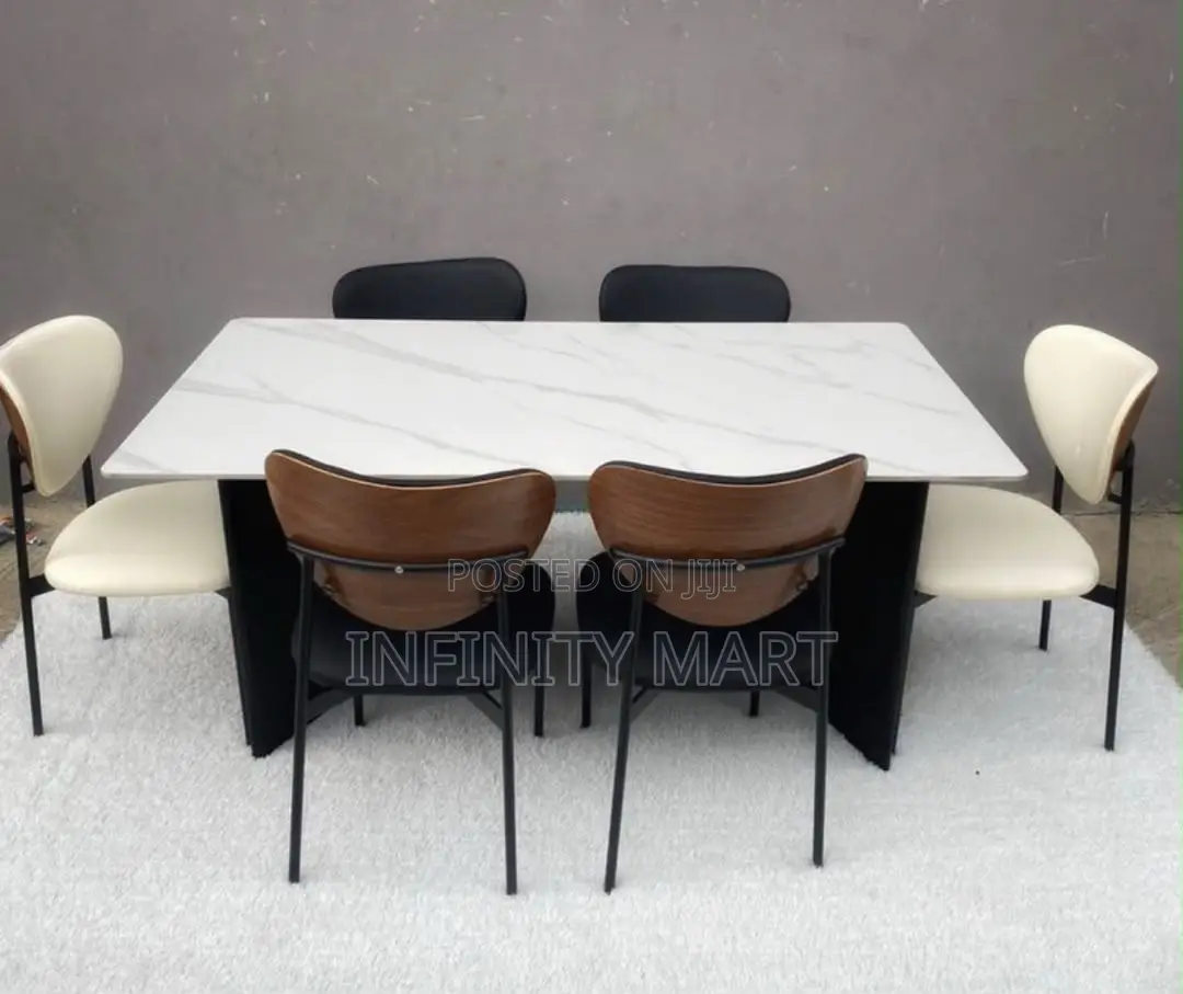 6 Seater Dining Set Arden Marble.