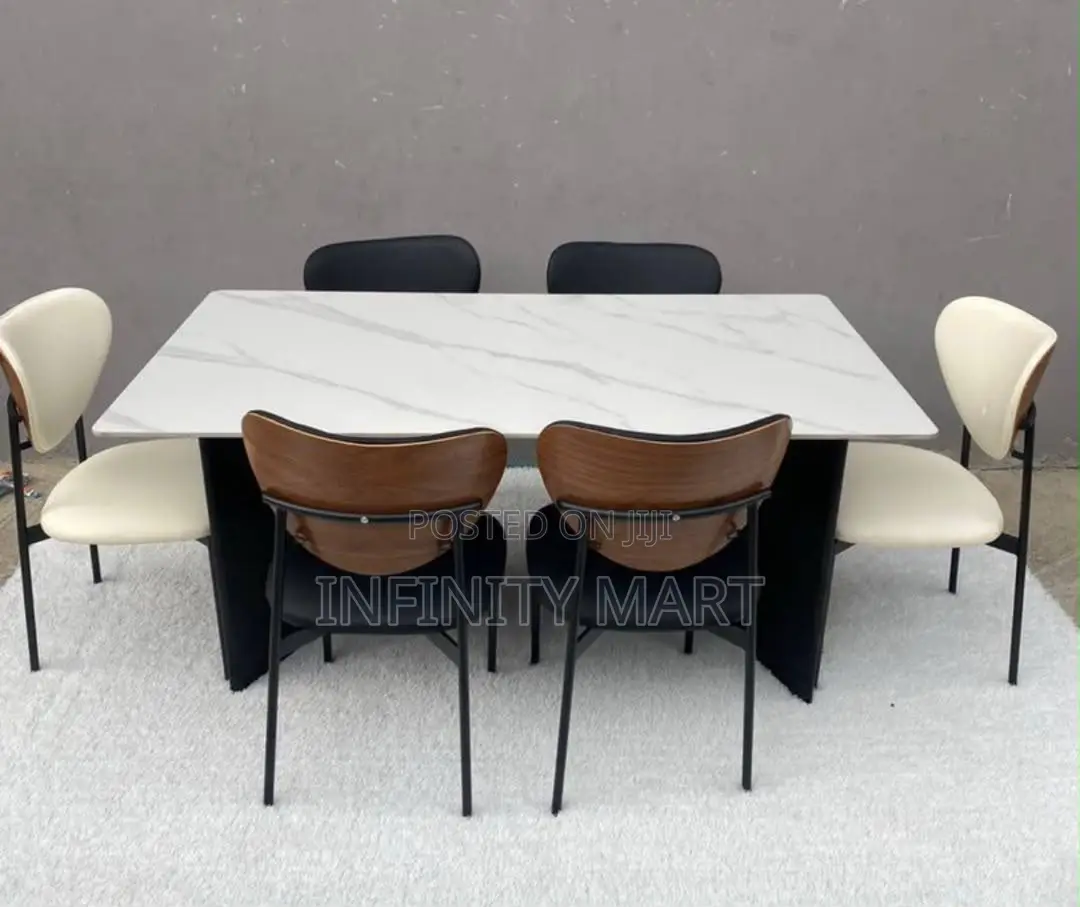 6 Seater Dining Set Arden Marble.