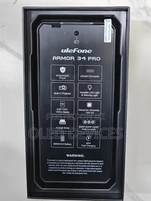 New Ulefone Armor 34 Pro+ 5G 512 GB Black