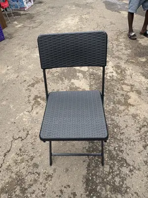 Foldable Black Color Plastic Chair