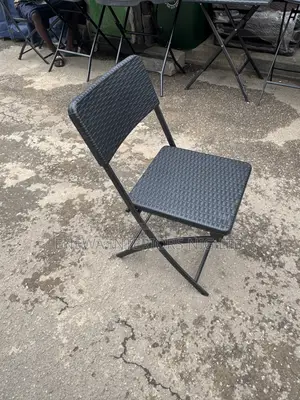 Foldable Black Color Plastic Chair