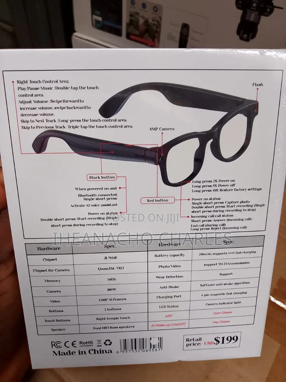 Ai Smart Glasses Aimb G1
