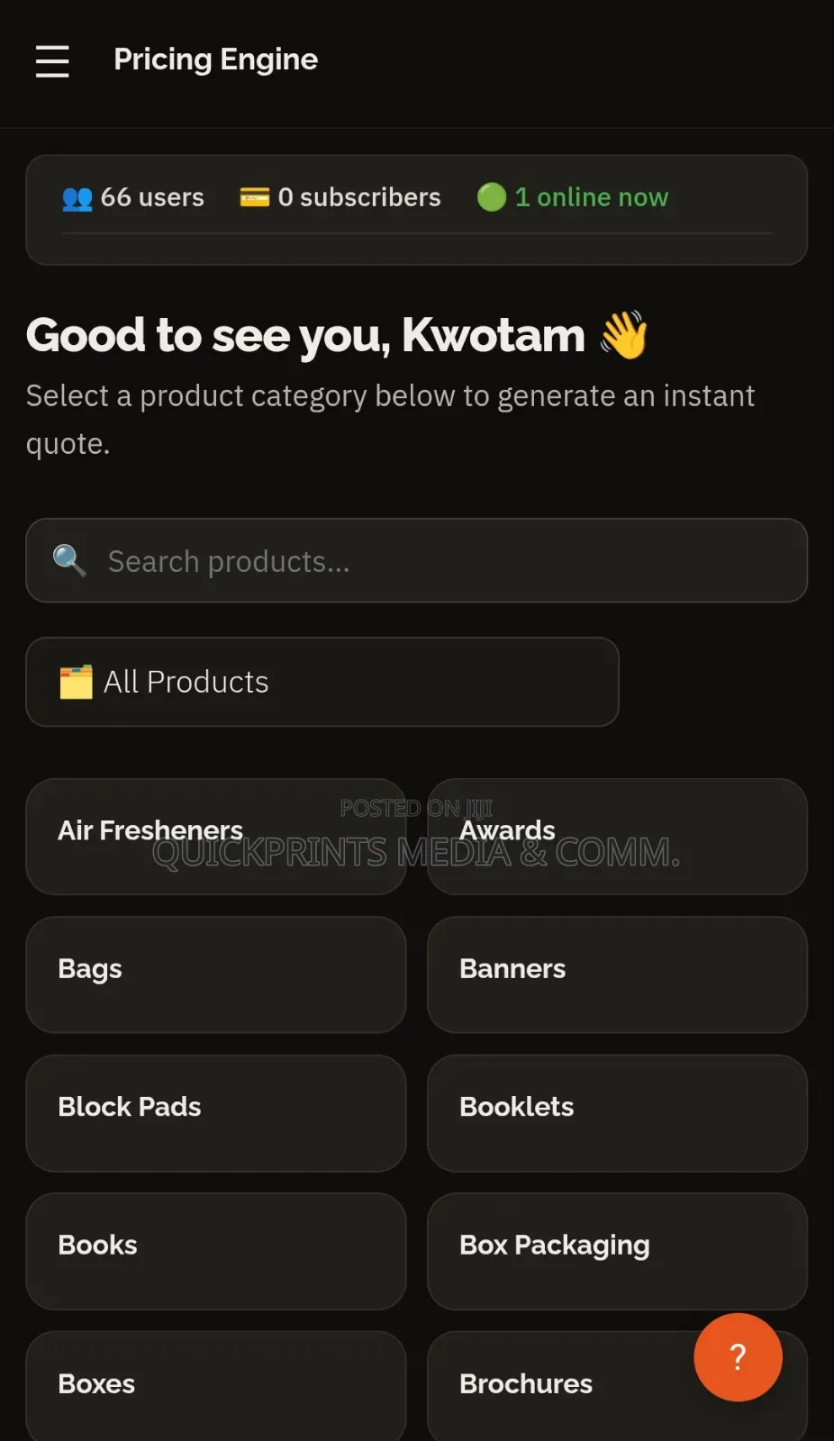 Quote With Kwotam!
