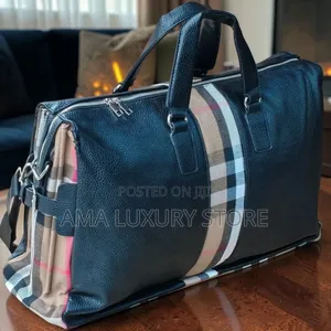 Burberry Premium Luxury Travel Duffel Bag – Strong, Spacious Stylish