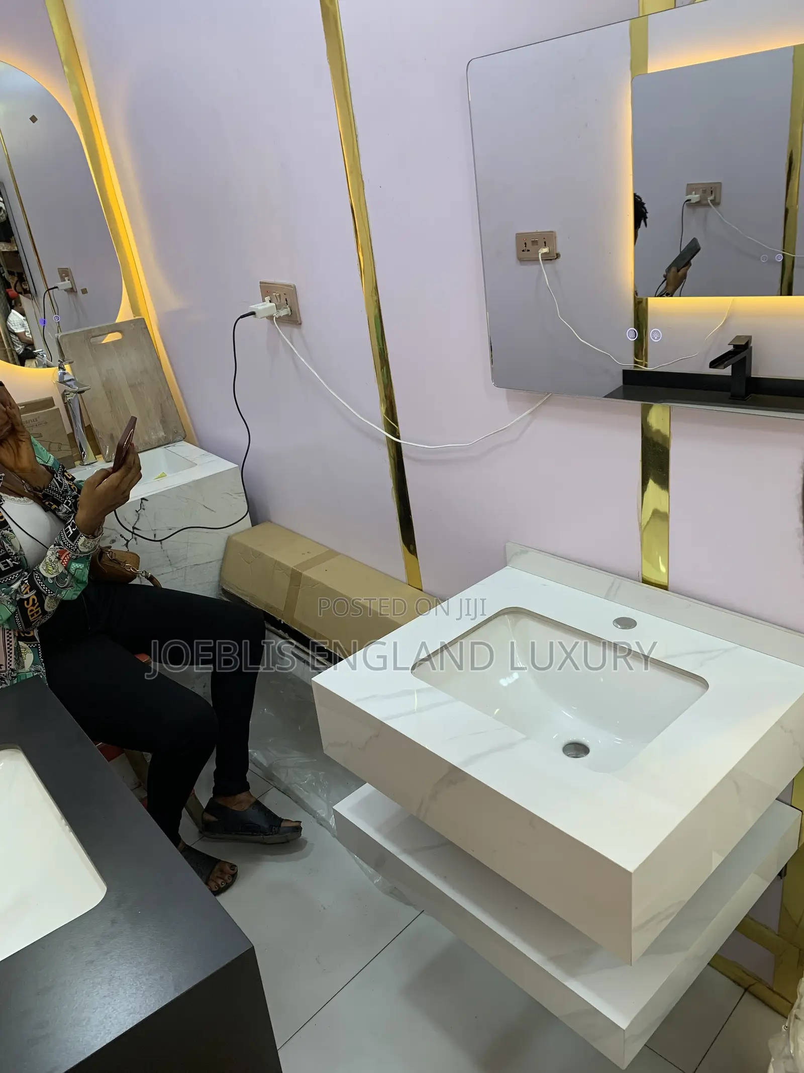 2 Layer Marble Cabinet