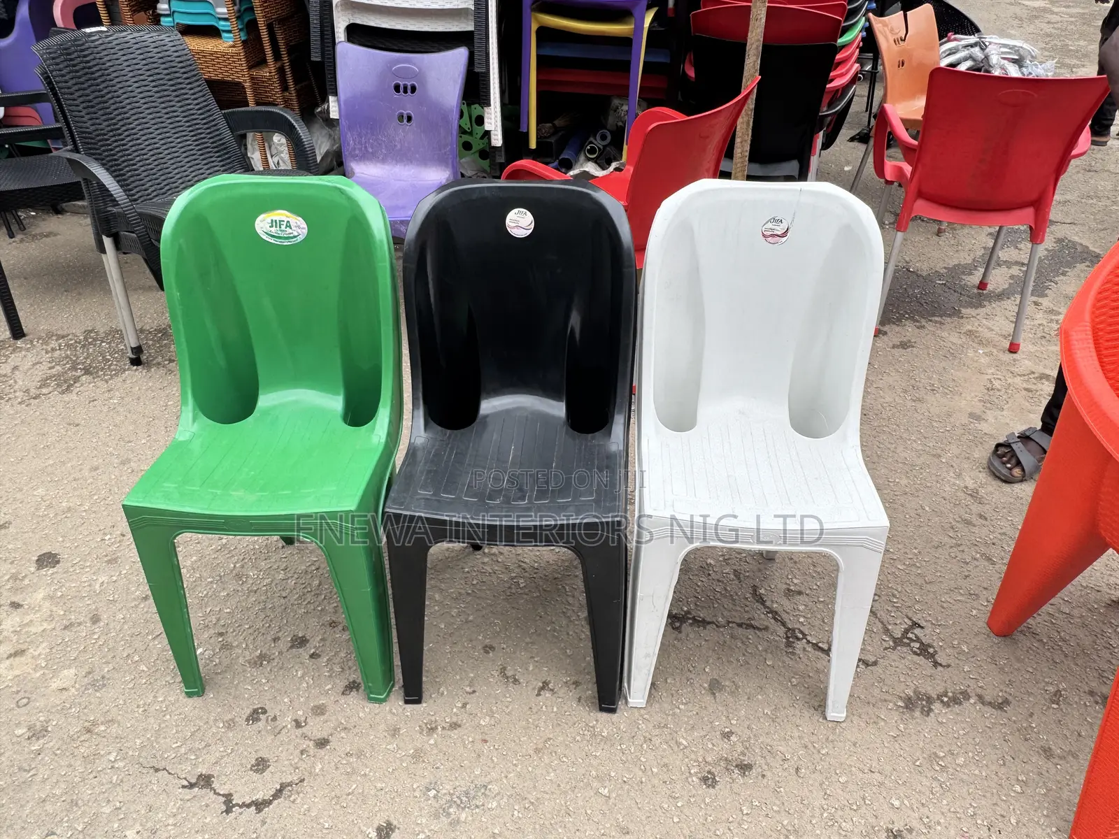 Elephant Arm Rest Plastic Chair
